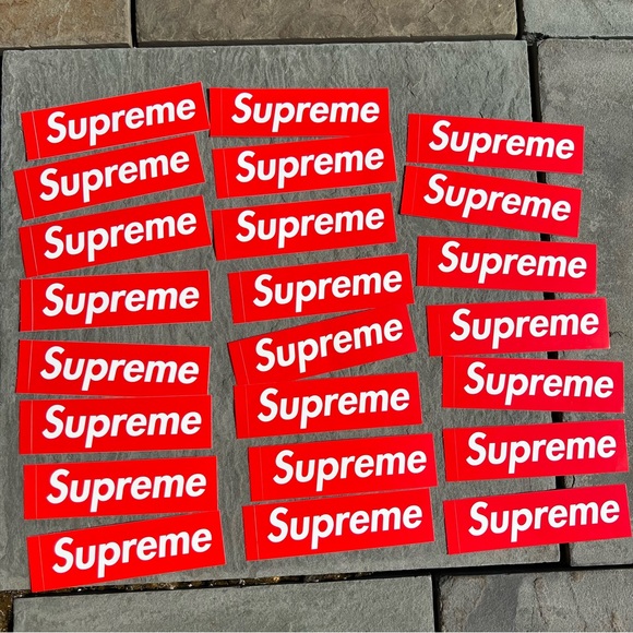 Supreme Box Logo Stickers 24CT Authentic - Picture 1 of 6